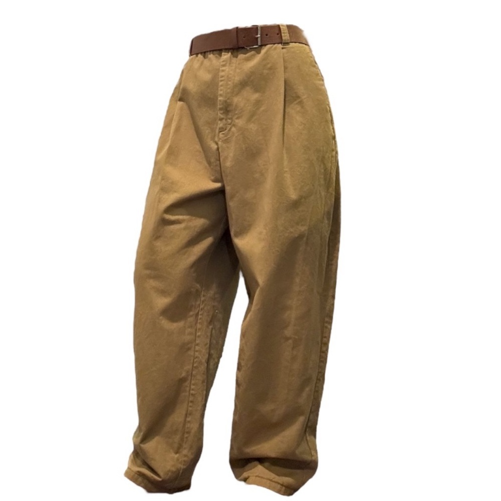 ASOS Belted High Waisted Khaki Pants